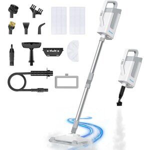 iHome White and Gray Steam Cleaner